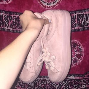 Pastel pink platform sinkers<3